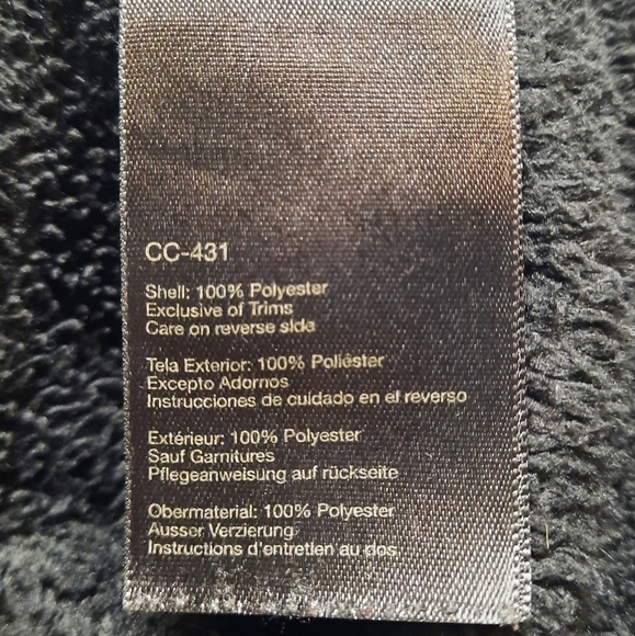 Marmot Girls Medium Full Zip Soft Fleece Jacket Black - Picture 7 of 7